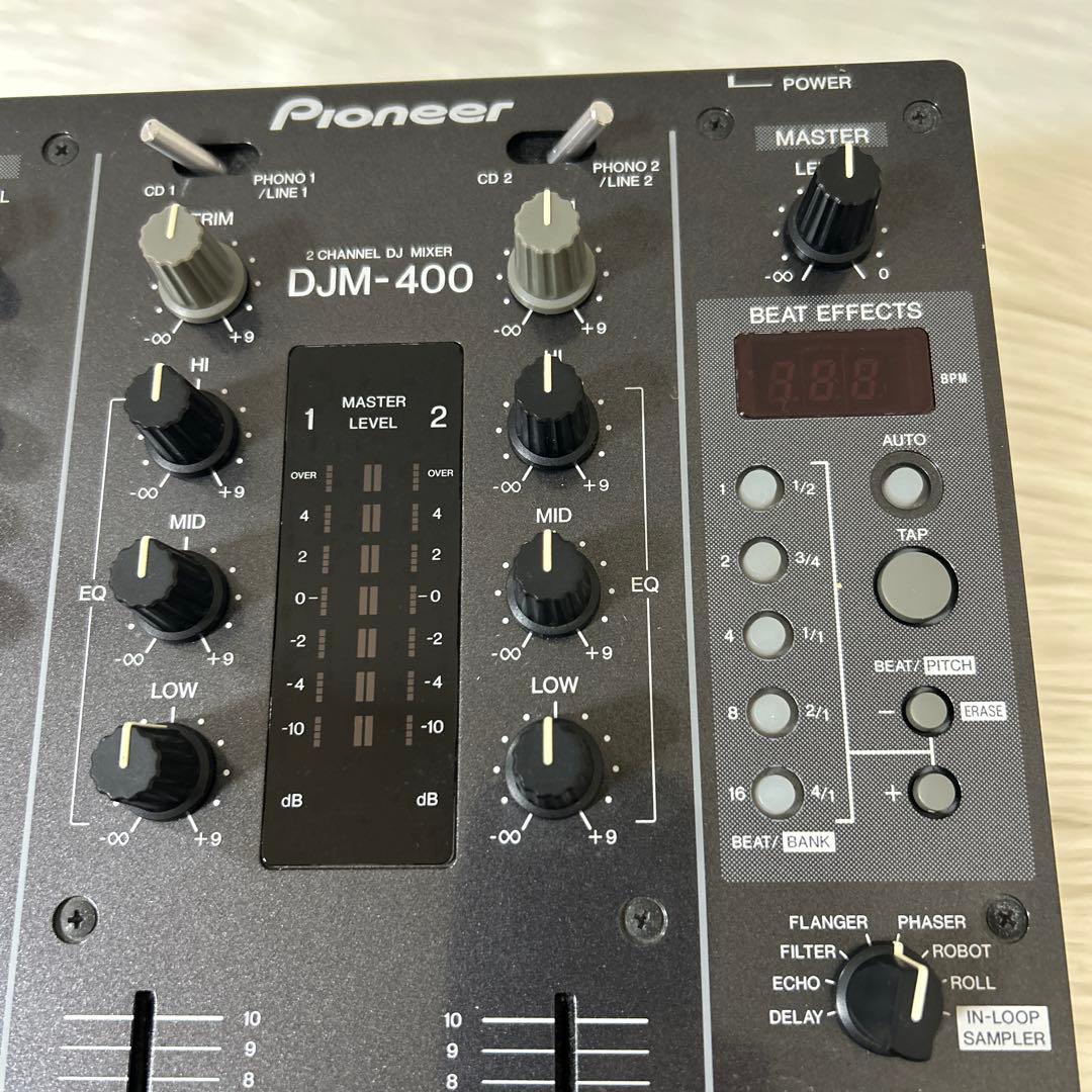 Pioneer DJM-400 2チャンネル DJミキサー