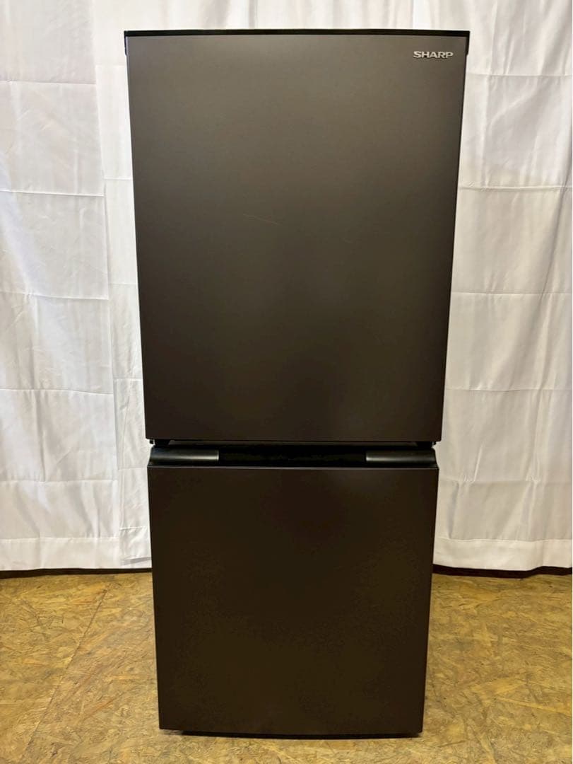 SHARP 2ドア冷蔵庫 SJ-D15J-H 2023年製 152L 両開き