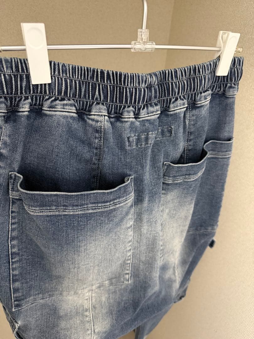 【希少モデル】A.F ARTEFACT ストレッチ サルエル カーゴ デニム