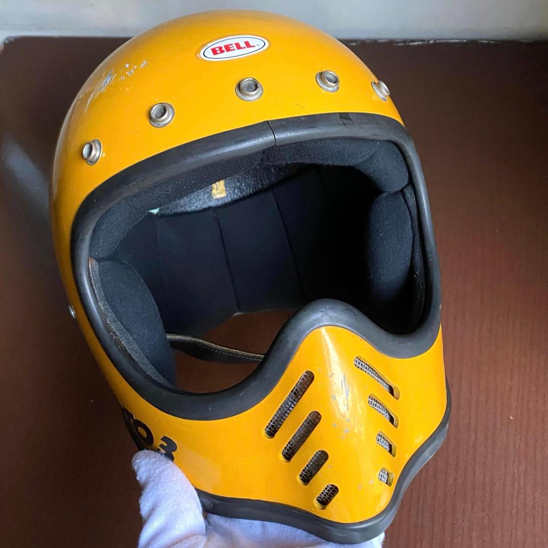 BELL MOTO3 目深加工 リペア済み 未使用 ビンテージヘルメット 族ヘル