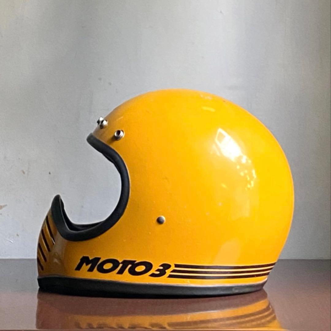 BELL MOTO3 目深加工 リペア済み 未使用 ビンテージヘルメット 族ヘル
