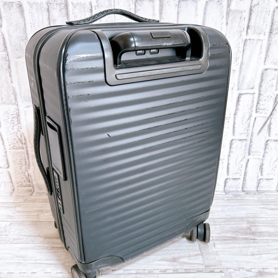 【良品】Ermenegildo Zegna キャリーケース 46L ブラック