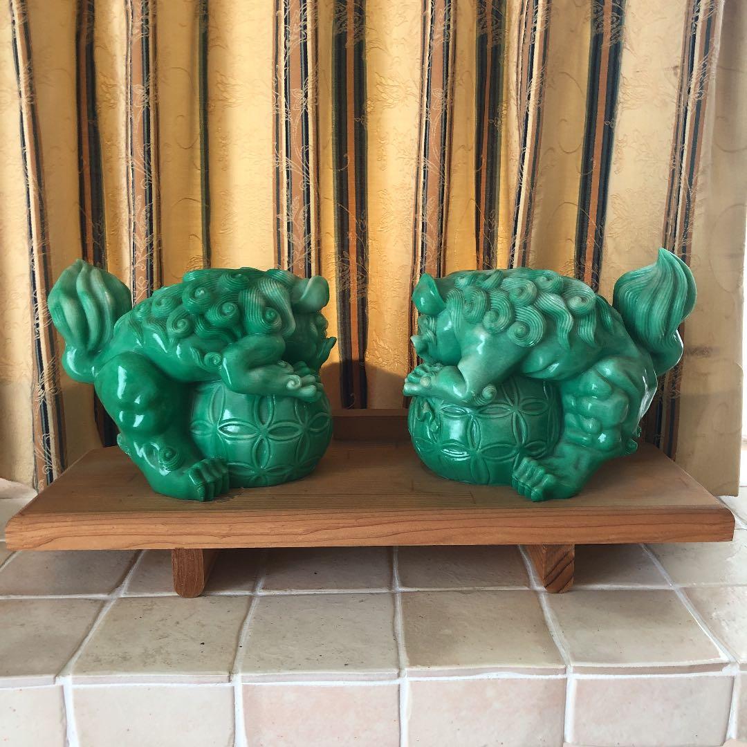 シーサー　置物　陶器　魔除獅子