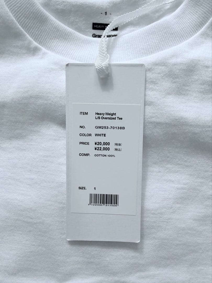 新品 Graphpaper HEAVY WEIGHT OVERSIZED TEE