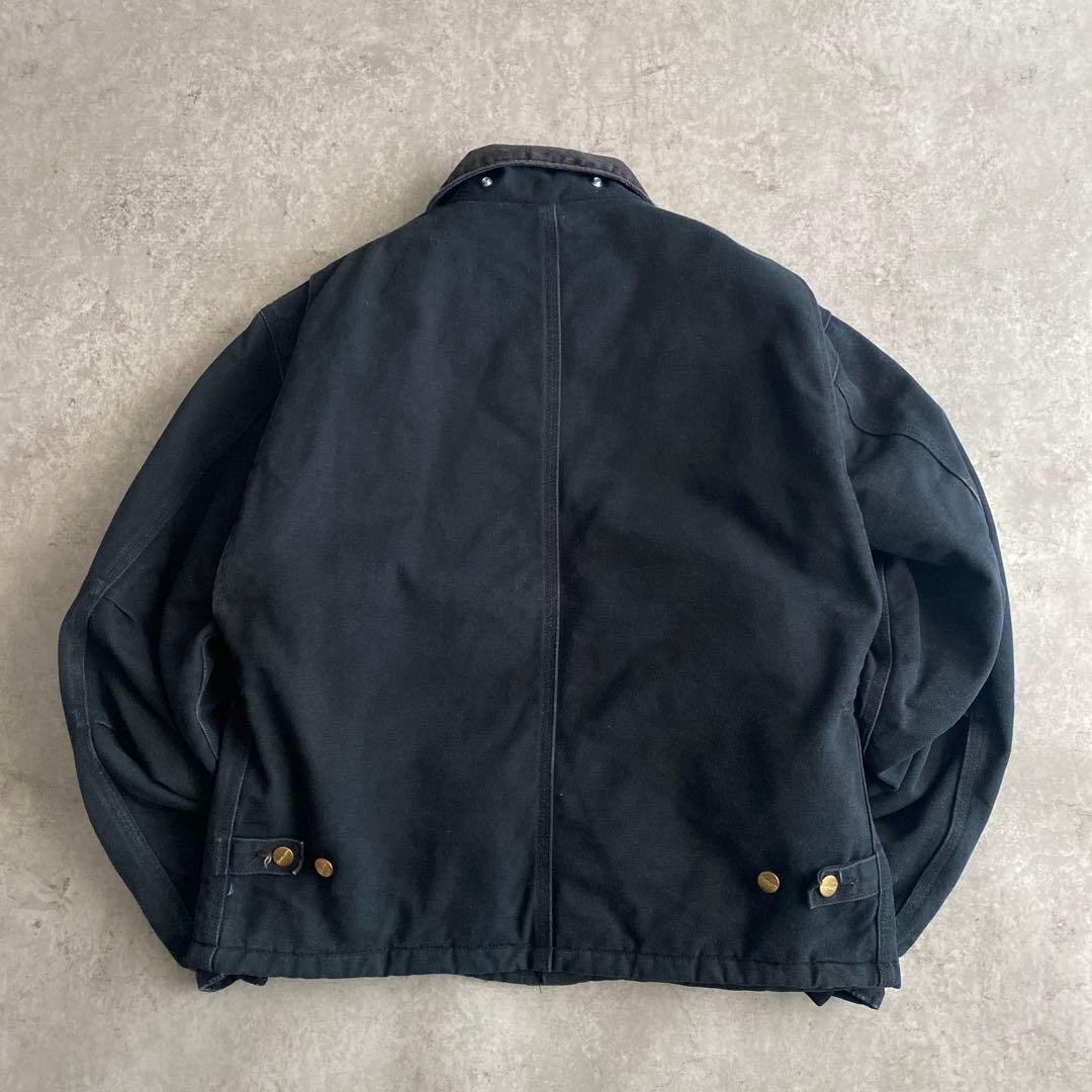 希少サイズ カーハート トラディショナル ジャケット 黒 ブラック