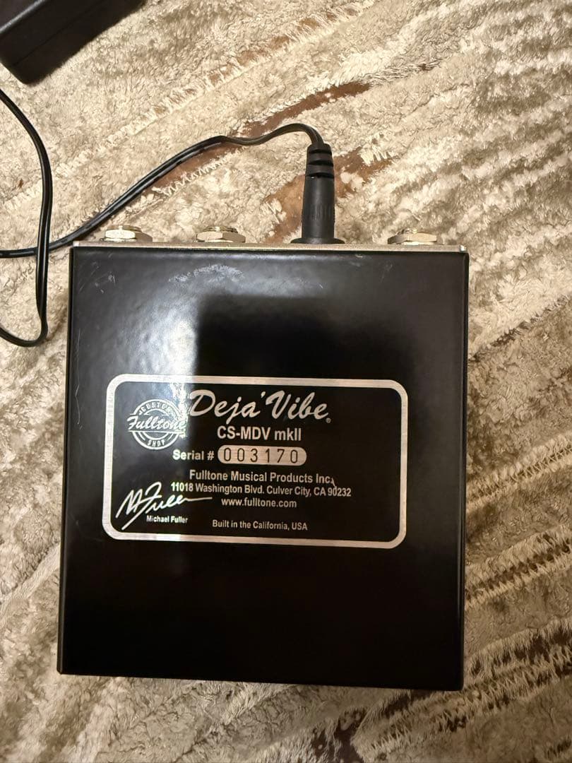 【美品】Fulltone Deja'Vibe CS-MDV mkII コーラス