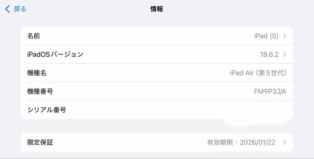 【最大容量100%】iPadAir Wi-Fi256GBスターライト(第5世代)