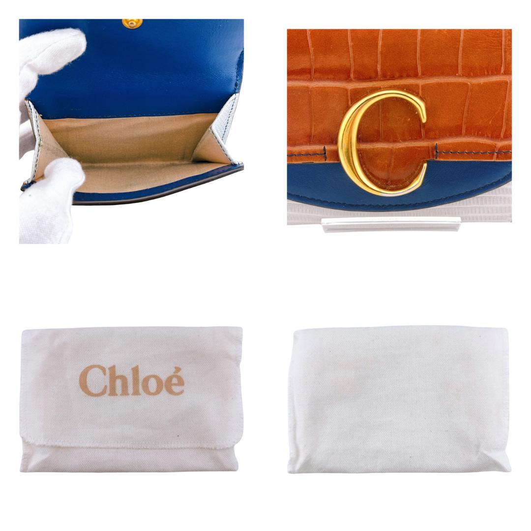 Chloeクロエ 三つ折り財布 Cスモールトリフォールドウォレット マルチカラー
