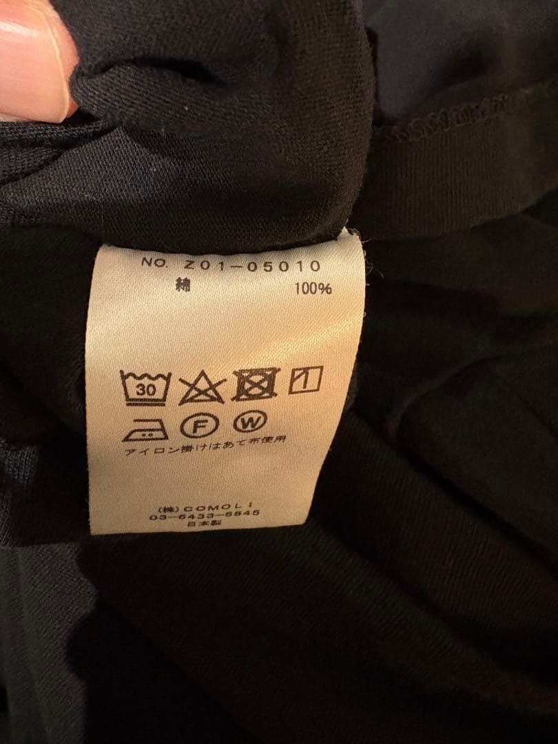 COMOLI コットンジャージ Tシャツ