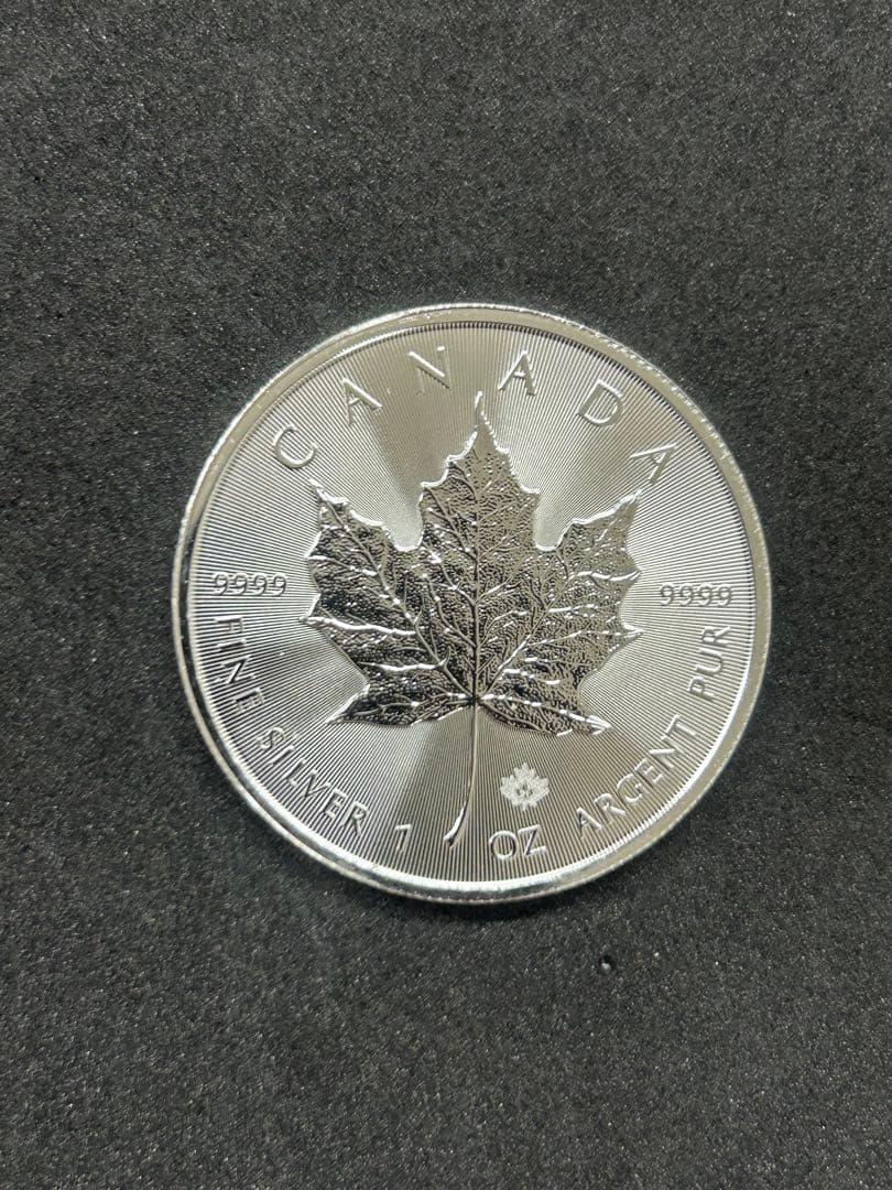 メイプルリーフ　1オンス 銀貨 エリザベス2世 2021年　ランダム