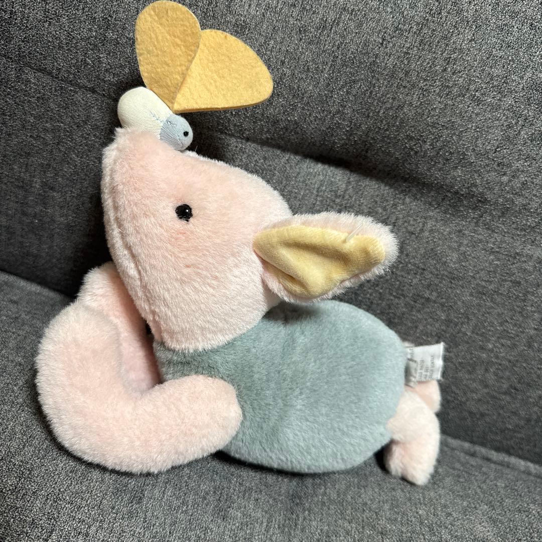 希少/レトロ GUND ピグレット（くまのプーさん）　ぬいぐるみ　クラシック