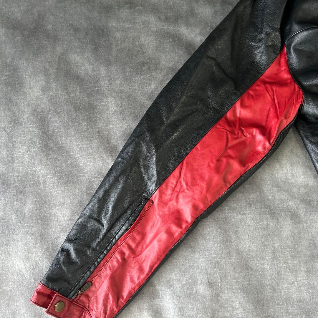 Belstff レザーライダースジャケット 黒 　S