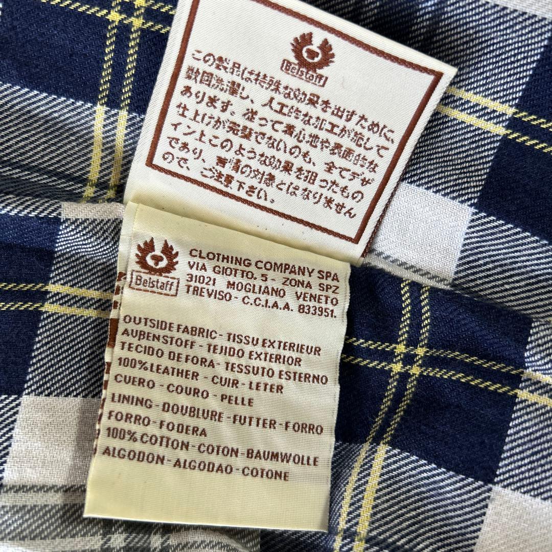 Belstff レザーライダースジャケット 黒 　S