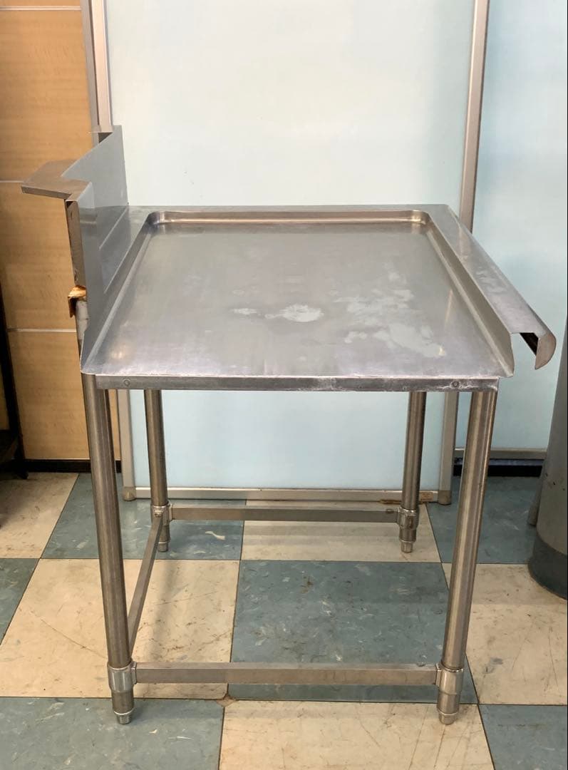 業務用ステンレス製クリーンテーブル ソイルドテーブル BG付 H93×80×69