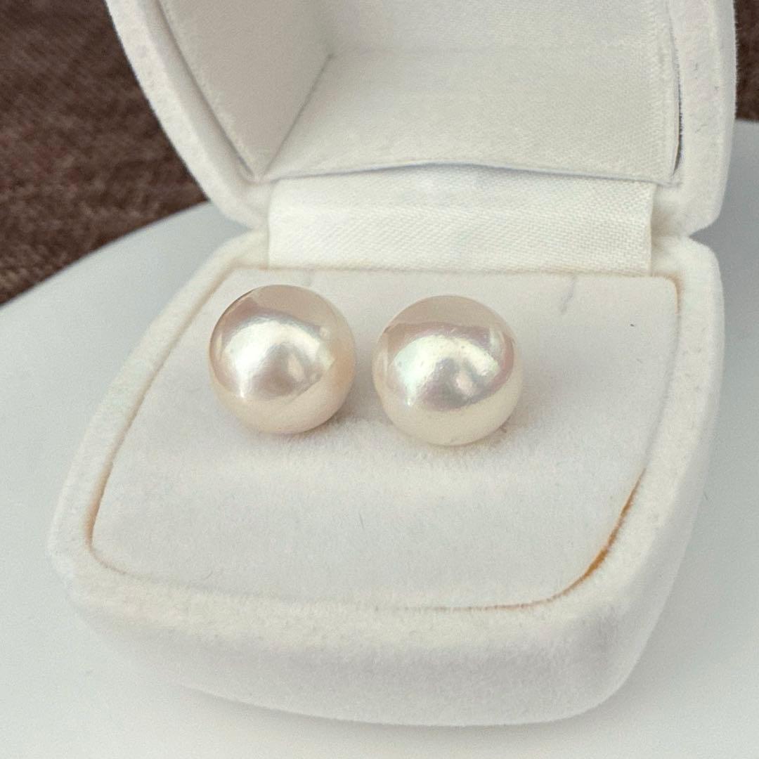 南洋白蝶真珠ピアス新品未使用ケース付き