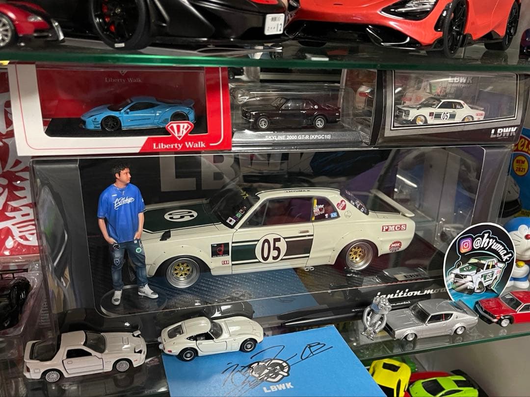 イグニッションモデル LB ハコスカ チャラスカ 1/18 フィギュア付き