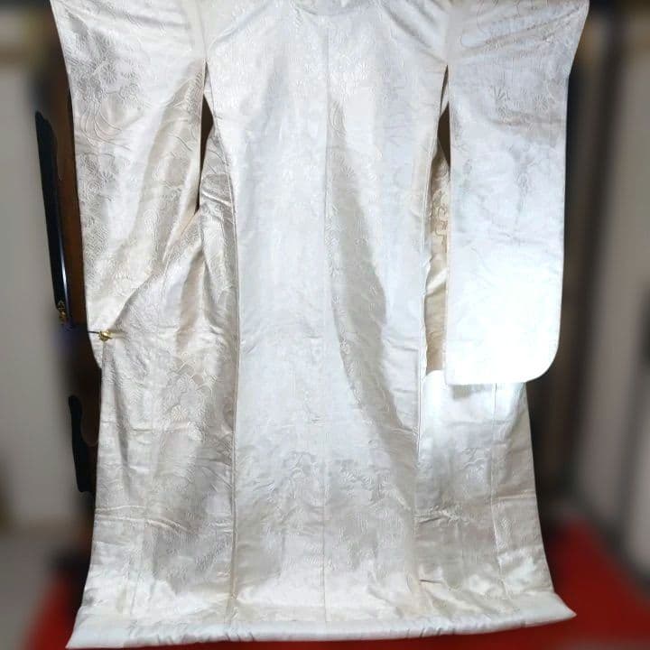 白無垢 打ち掛け御所車に草花Y