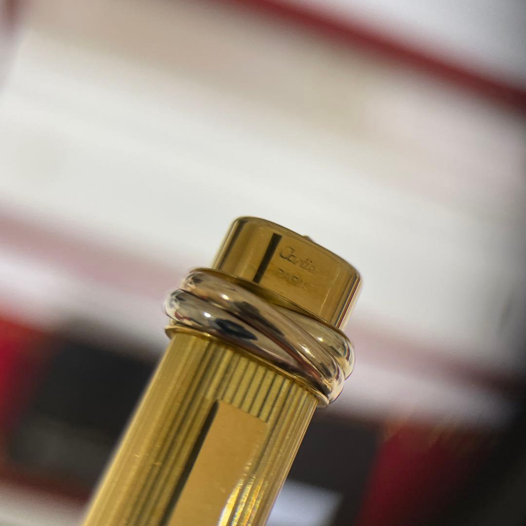 【値下げ】Cartier ゴールド ボールペン 専用ケース付き　金張り