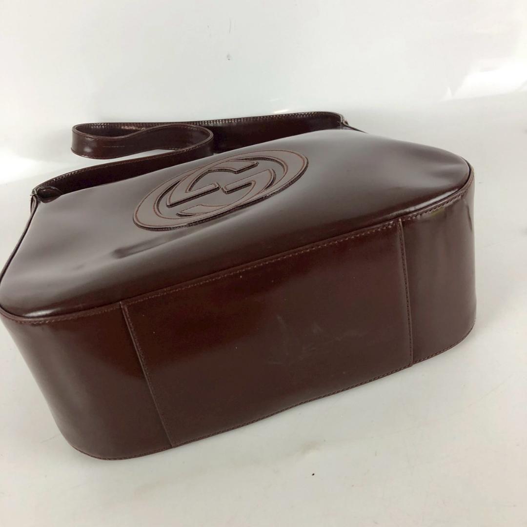 GUCCI グッチ エナメル ショルダーバッグ レッド レディース ブランド