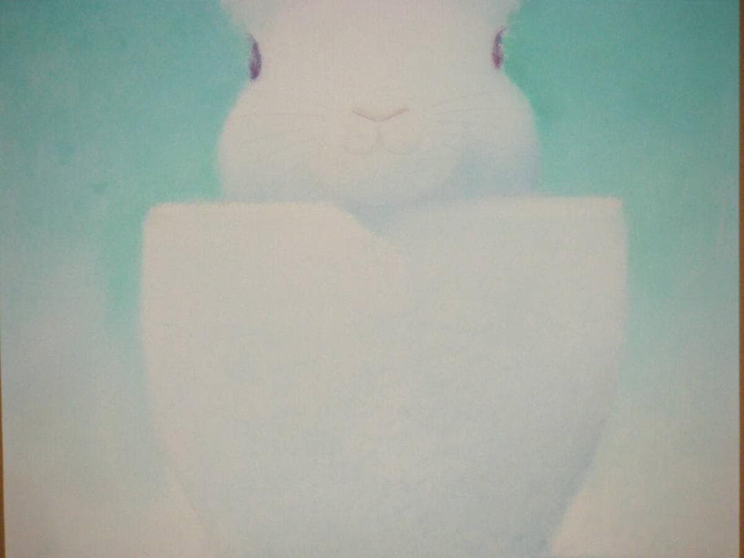 【真作】絵画　渡辺宏　パステル画　ペパーミントの想い　人気画家　名品　T22