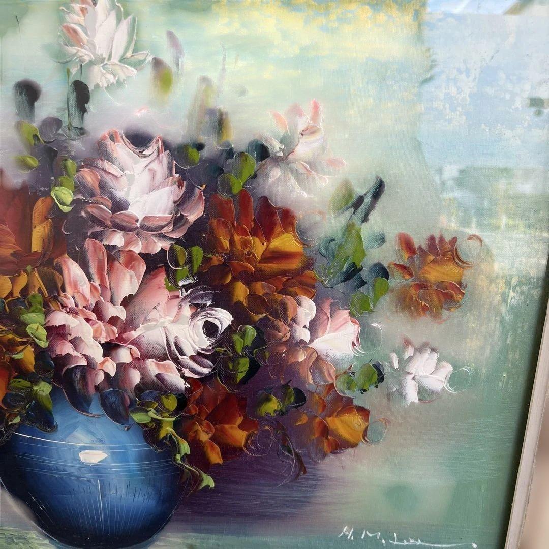 花瓶の花 油彩画