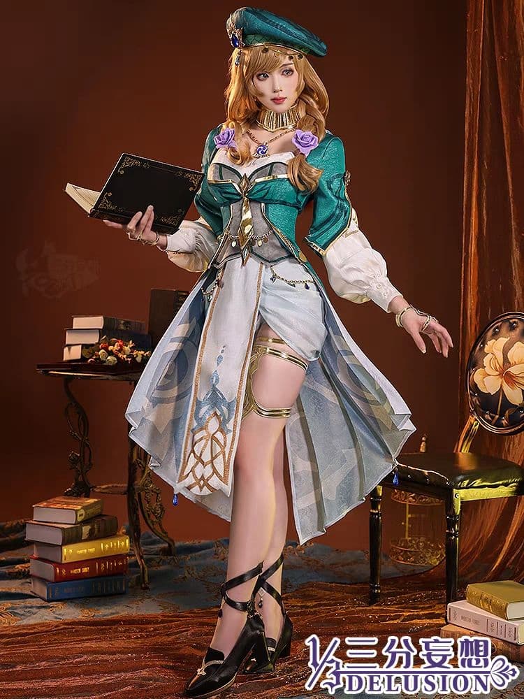 原神げんしん リサ 三分妄想製 コスプレ衣装 高級感フルセット 新品未開封