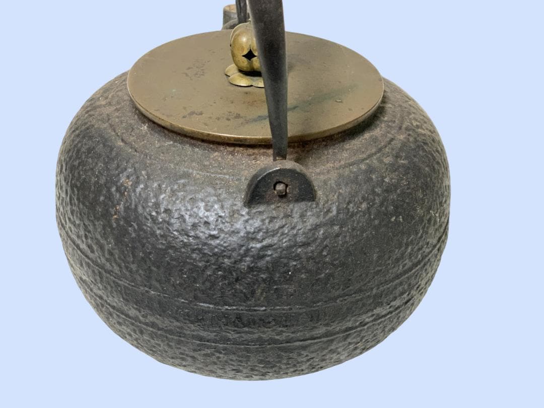 M7791 鉄瓶 龍文堂造 レトロ 約1.8Kg