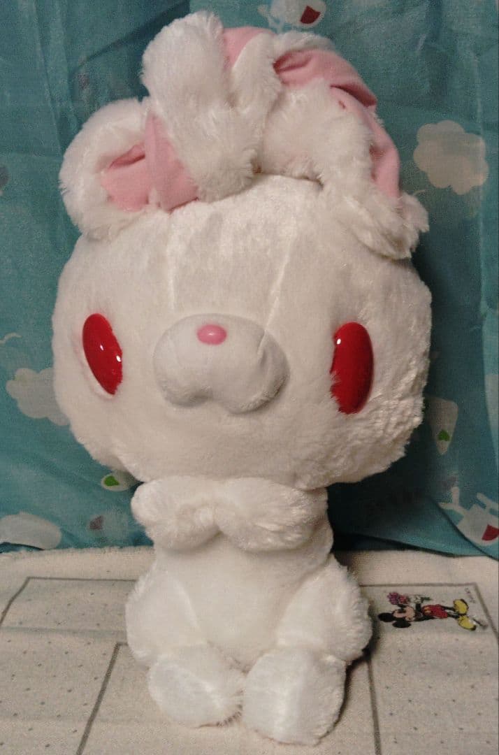 レア！汎用うさぎぬいぐるみ もじもじver. 白色 チャックスGP XL