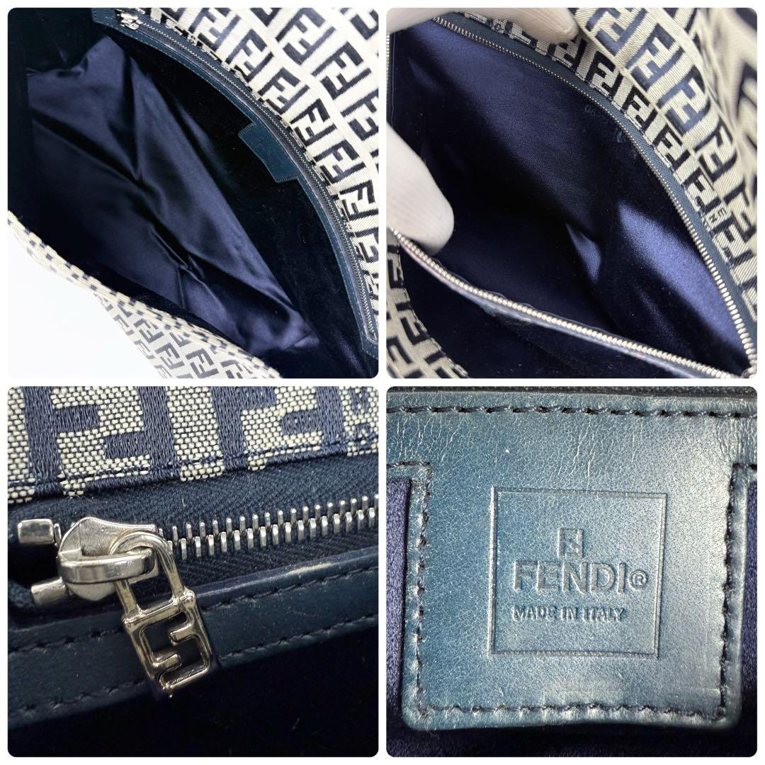 FENDI フェンディ ズッキーノ ワンショルダーバッグ 肩掛け カバン グレー