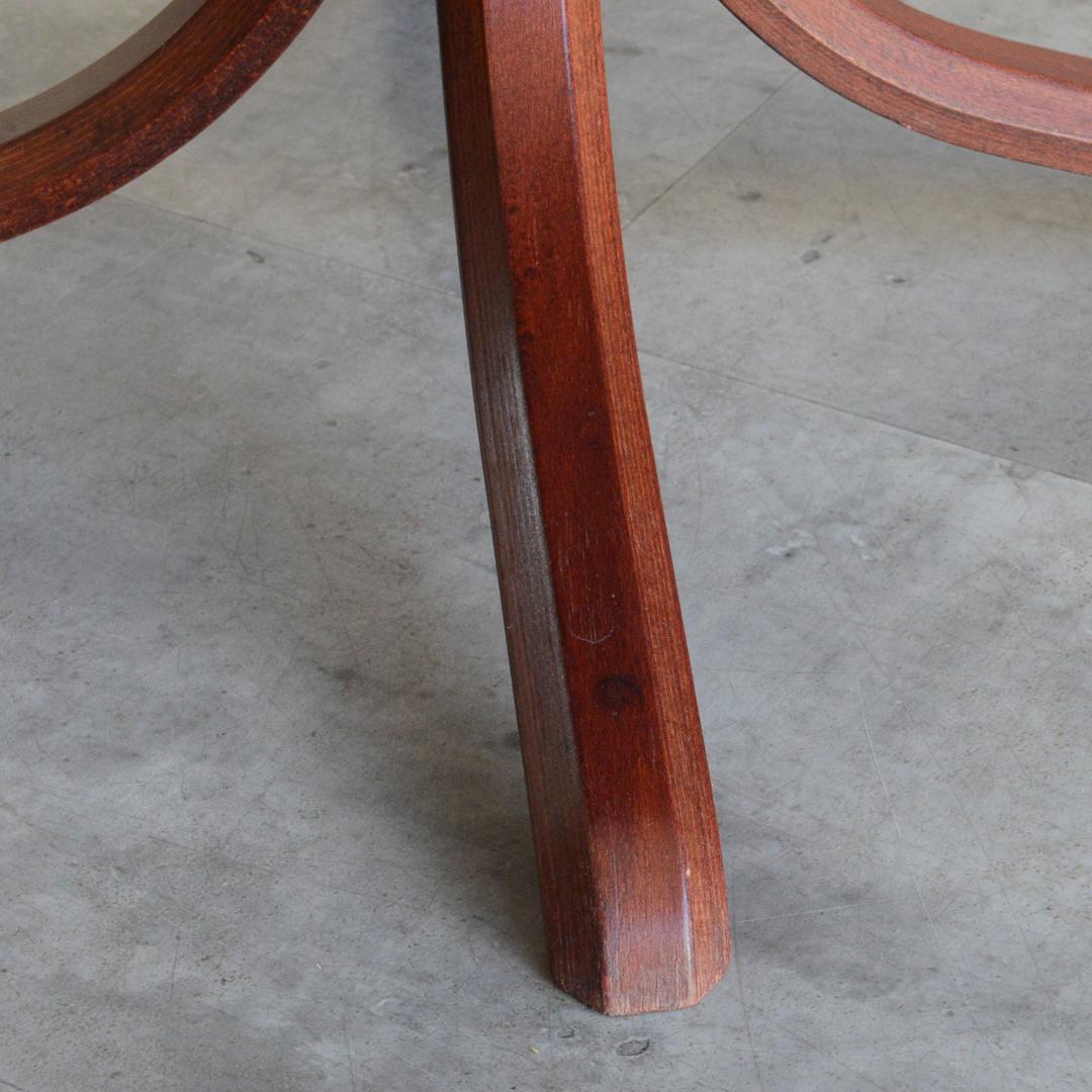 デンマーク 北欧ヴィンテージ ラウンド ローテーブル サイドテーブル 北欧家具