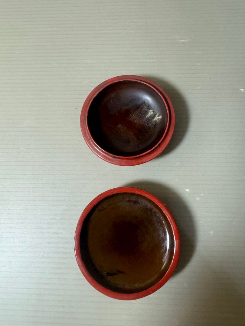 2497 唐物 時代堆朱香合  時代物