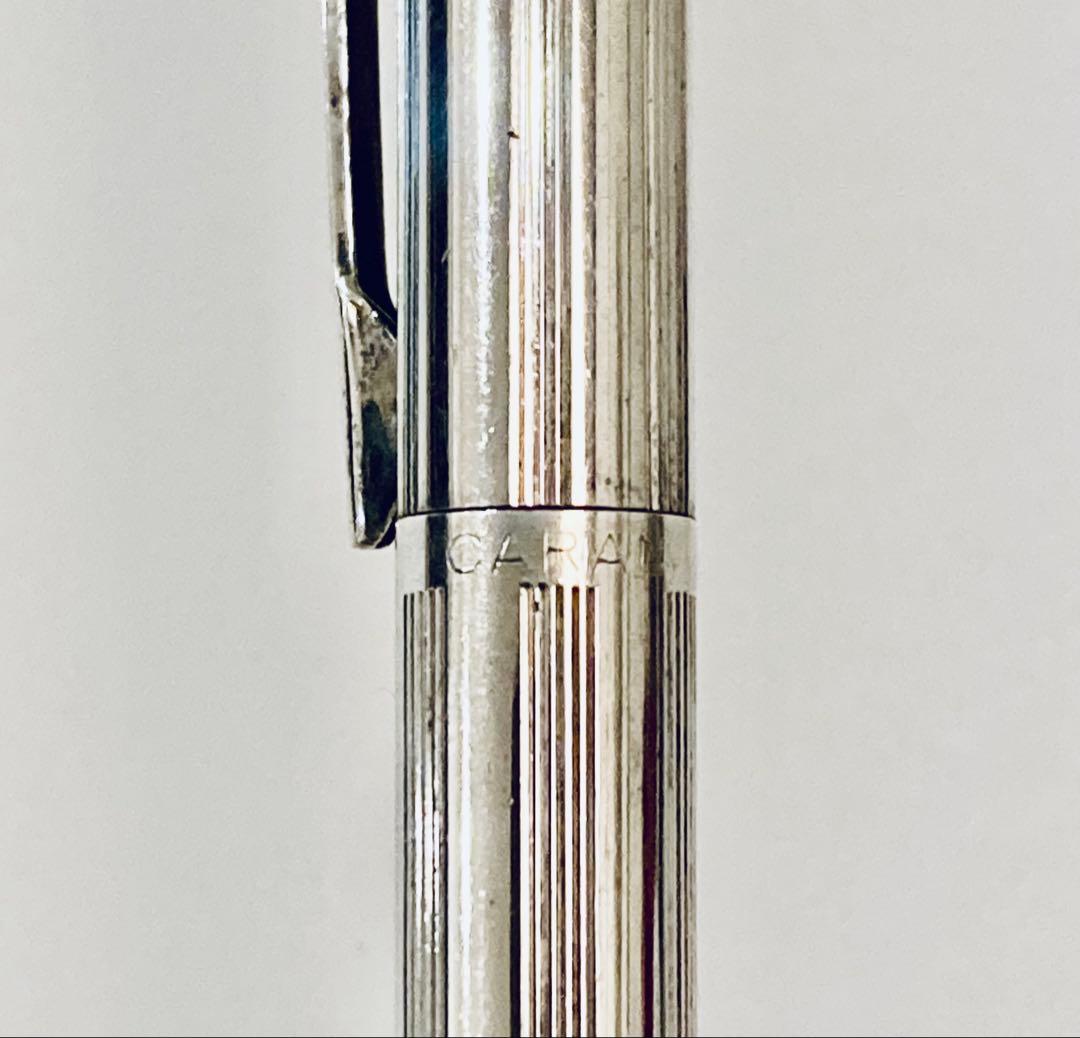 スイス製◆カランダッシュ 高級ボールペン エペ シズレ 銀張 1980s