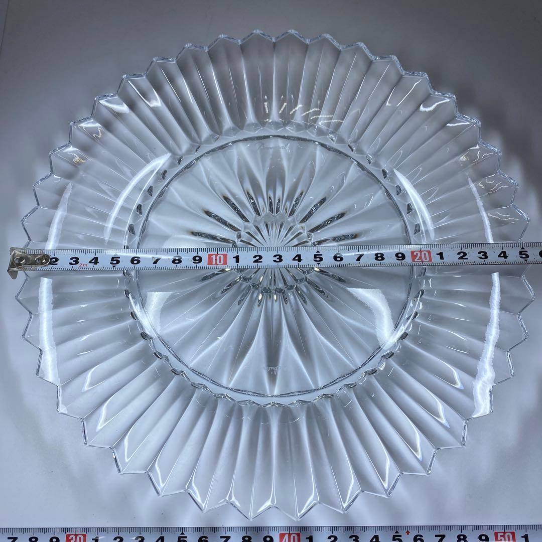 バカラ　ミルニュイ　大皿　A 共箱　直径25.8㎝ 東な7-0120①