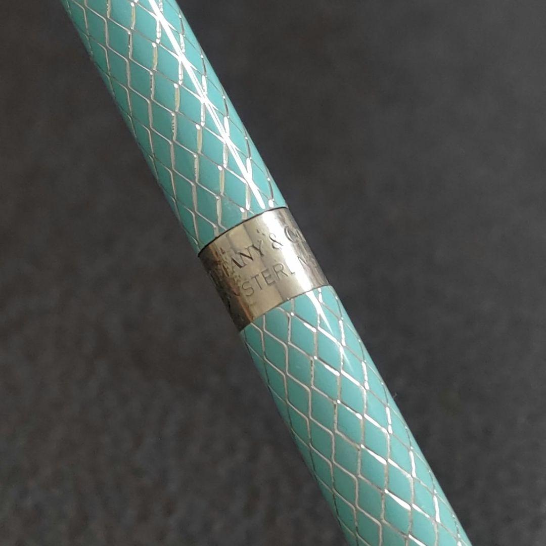 希少 ティファニー ボールペン ダイヤモンドテクスチャー SV925