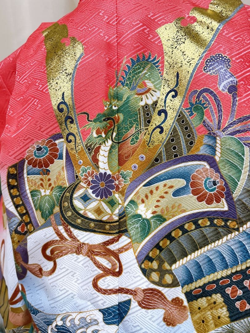 変わり色!ピンク×ゴールド♡七五三　5歳　男の子　フルセット　一式　美品