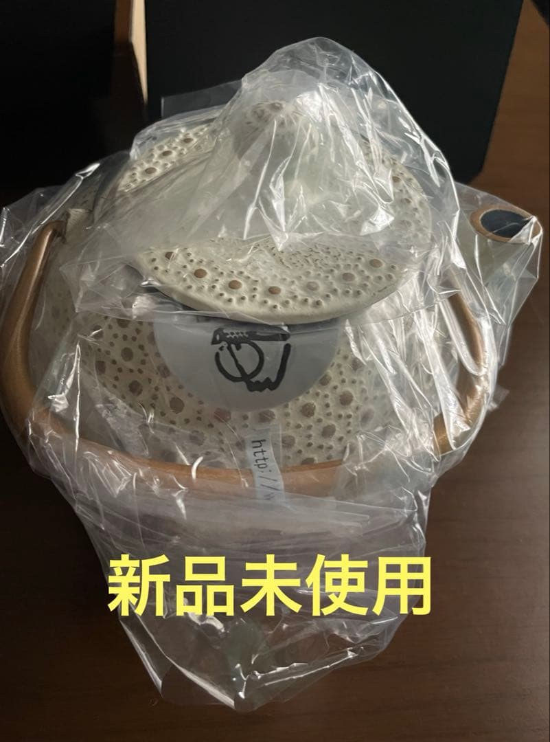 【新品】南部鉄器ティーポット　アンシャンテジャポン　NO.3カモミール　ゴールド