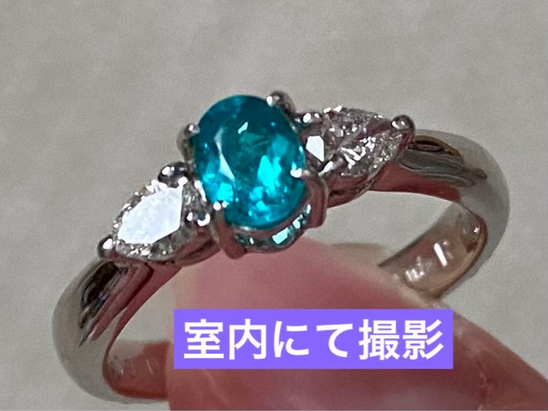 わ*る様 パライバトルマリン　リング　９号　刻印あり