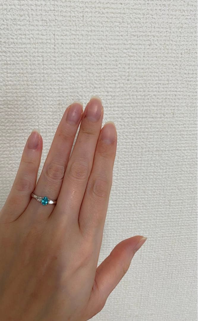 わ*る様 パライバトルマリン　リング　９号　刻印あり