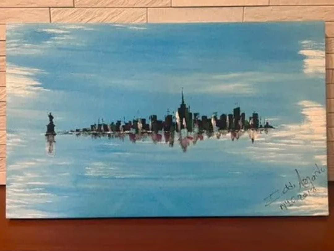 絵画①　ニューヨーク New York マンハッタン　風景画　油絵　2012