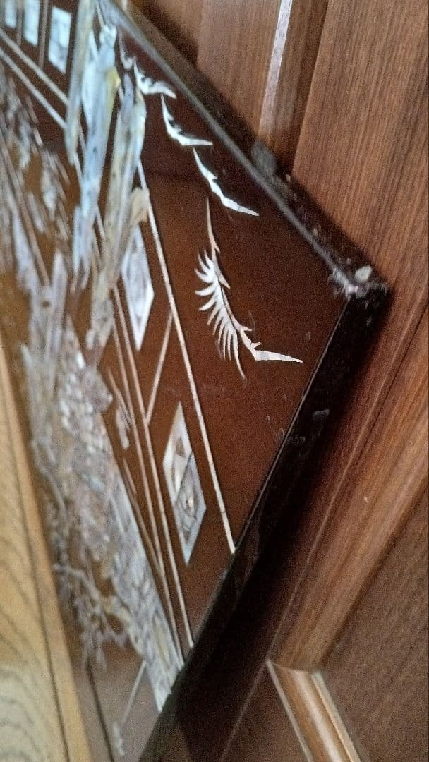 螺鈿細工　壁掛け　中国工芸　アンティーク　59×39.5cm