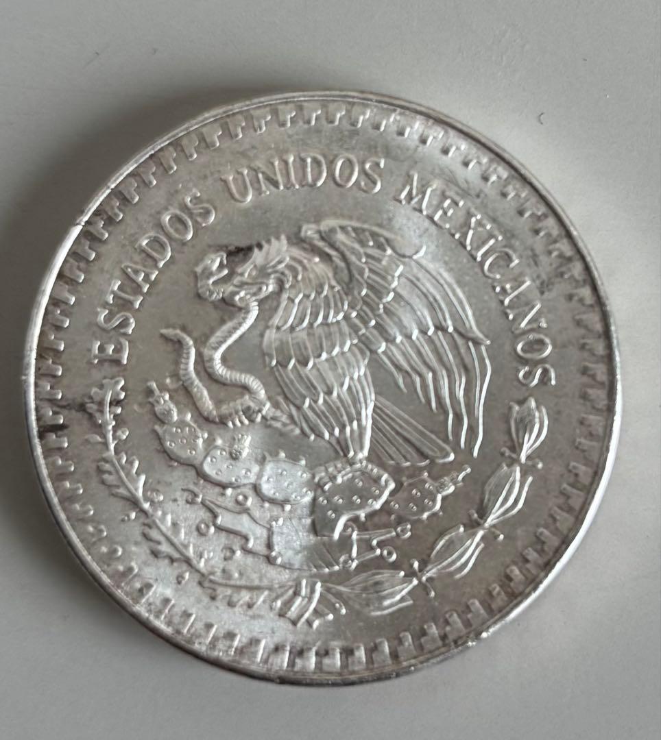 希少品】 純銀 銀貨 メキシコ 1オンス 1onza 1988 mexico