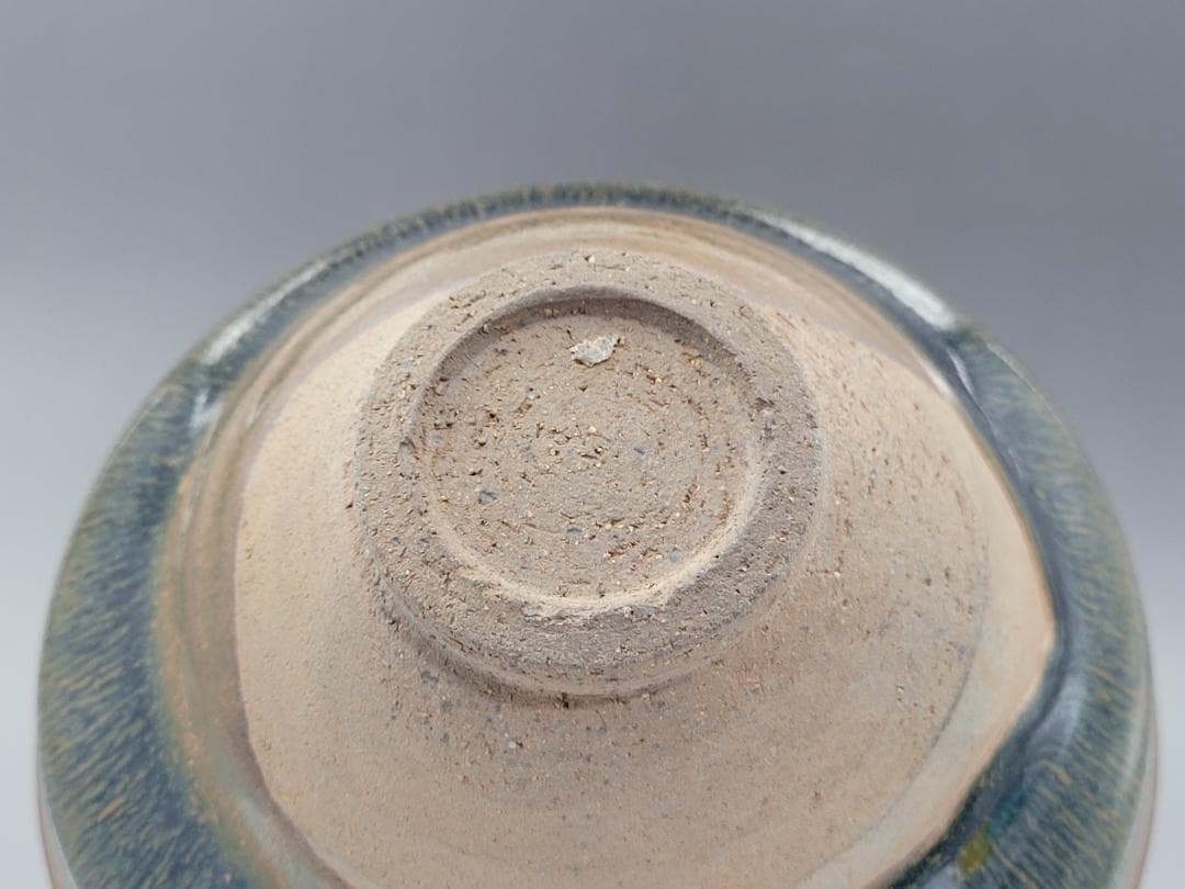 黑釉 窯変紋 天目 茶碗 宋元時代 幅約12.6cm