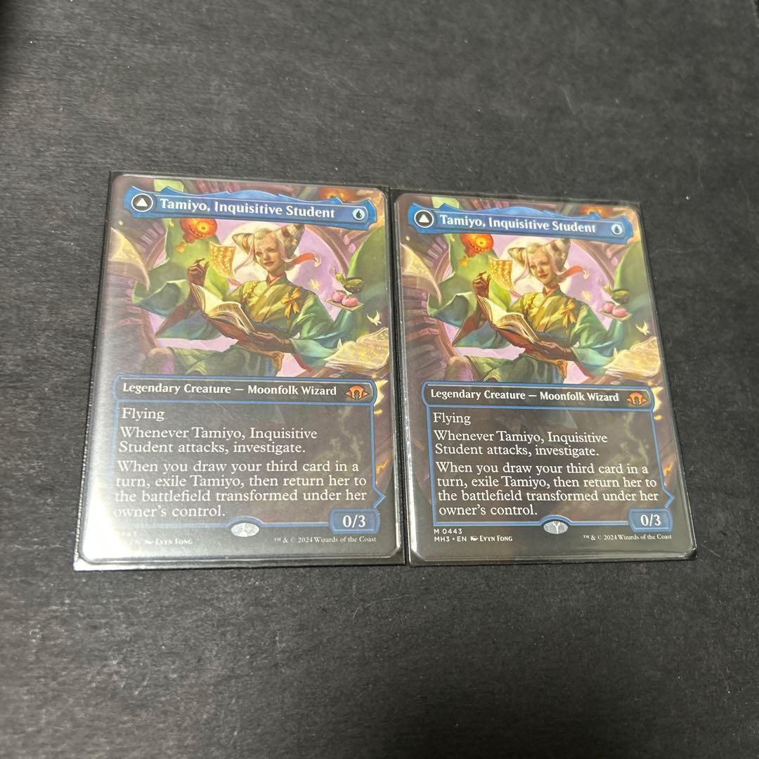 知りたがりの学徒、タミヨウ　２枚　ショーケース　英語