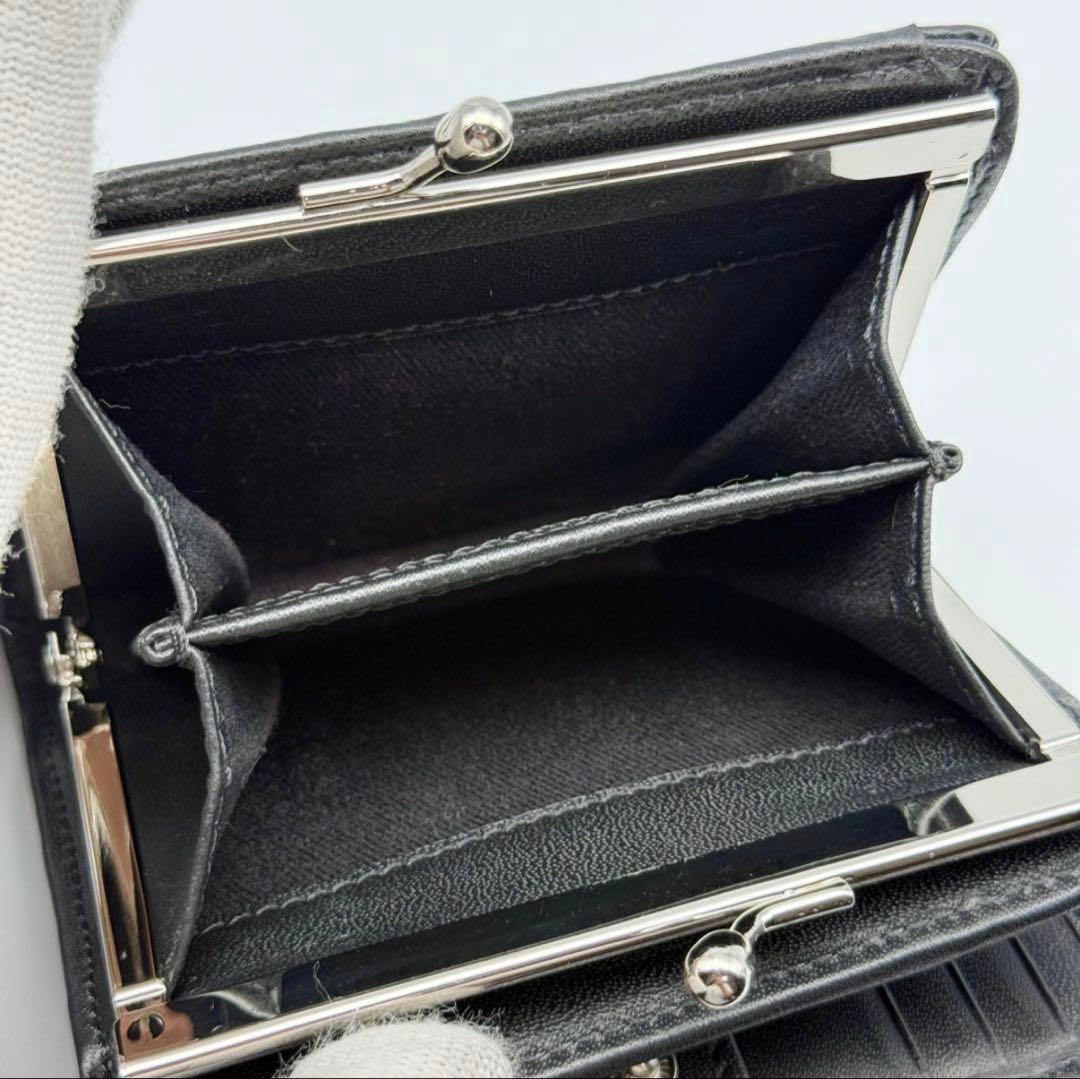 Vivienne Westwood がま口 ロゴ入り財布 ブラック ✨美品✨