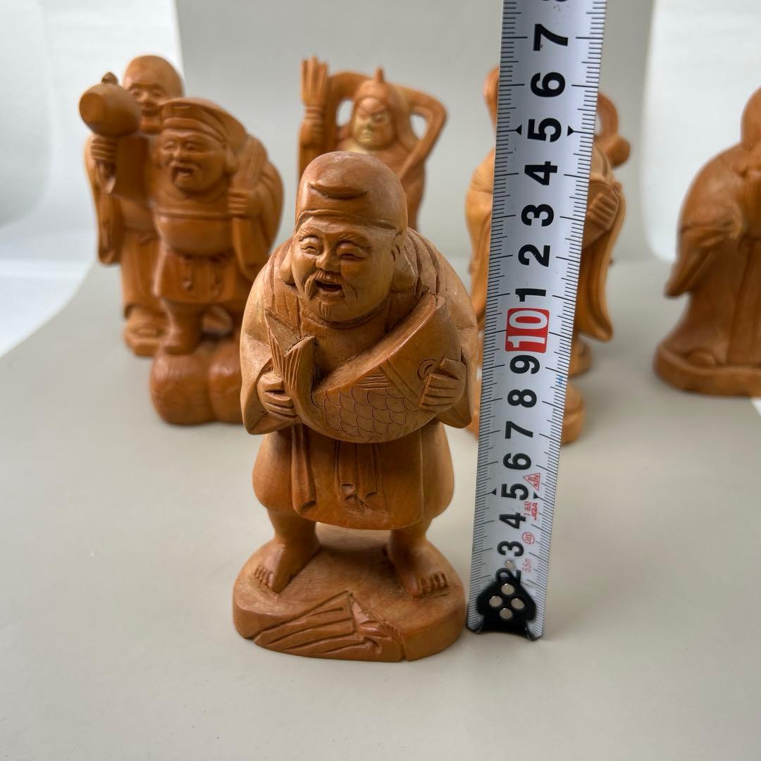七福神 木製彫刻 7体セット