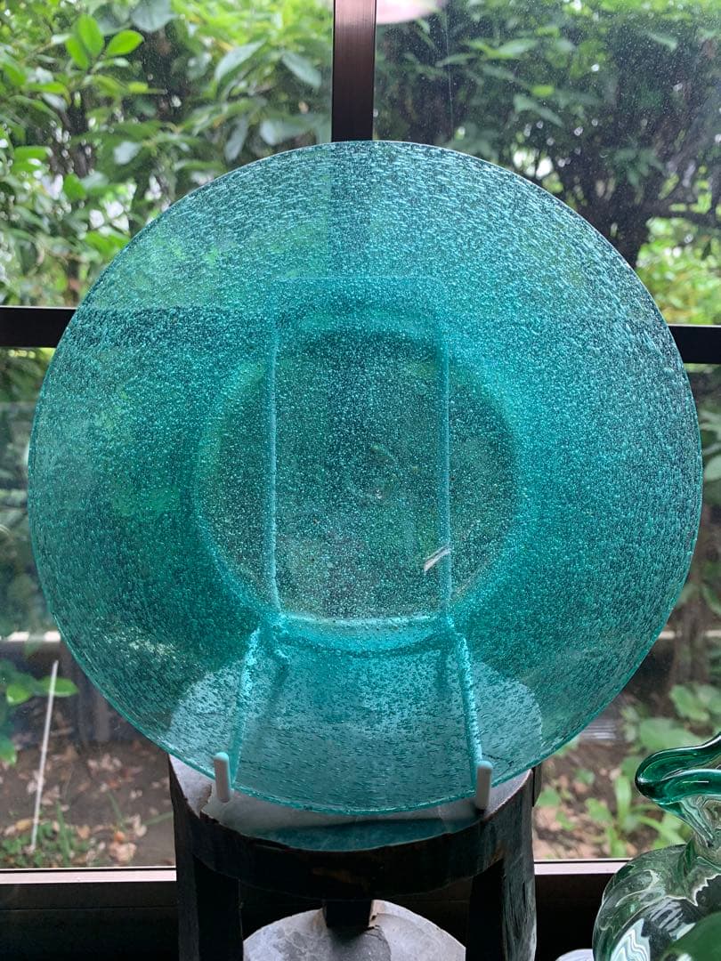 小谷晋三　倉敷ガラス　初期作品　気泡　吹きガラス　新品に近い美品　横山秀樹
