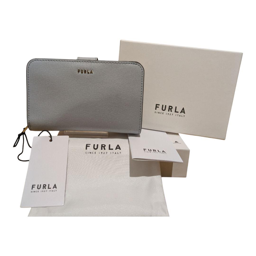 【新品未使用】 FURLA フルラ BABYLON(バビロン) M 水色　ブルー