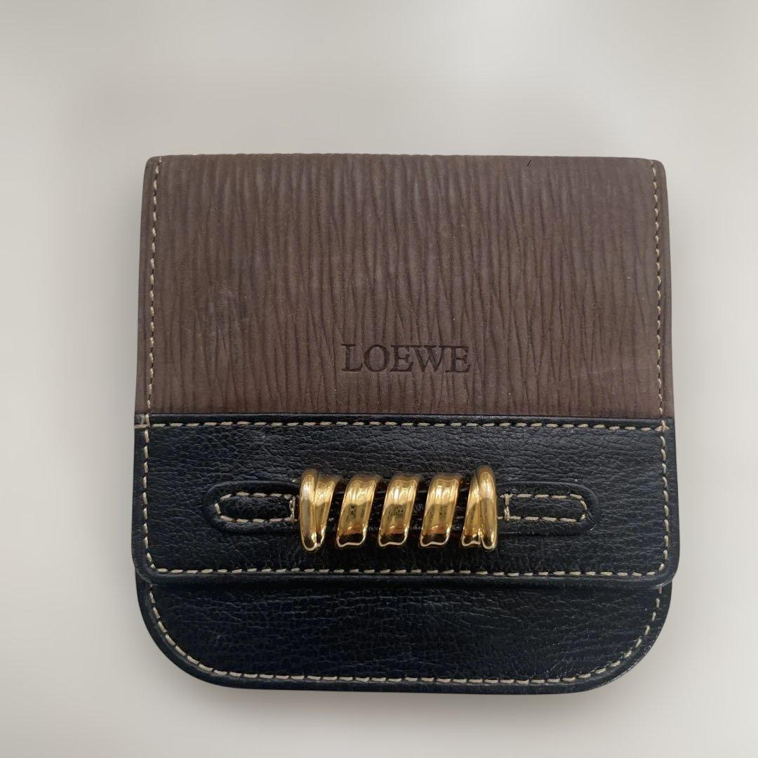 LOEWE レザーケース ブラウン・ブラック