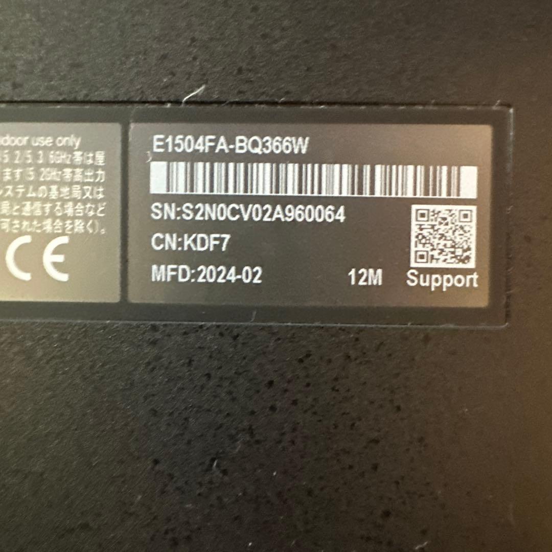 ASUS VivoBook 15.6インチ ブラック