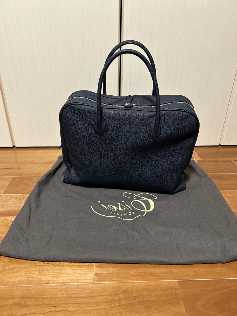 Cisei guji別注 901 シュリンクレザーブリーフケース　ネイビー